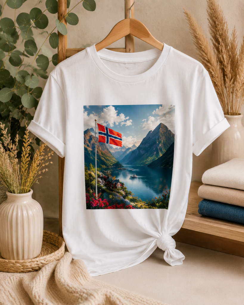 t-skjorter med eget design og trykk